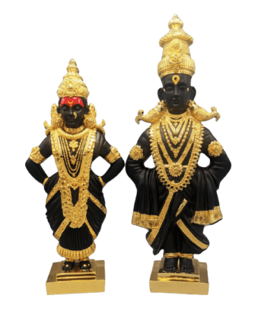 MyMurti - Carat Gold- 999 Vitthal Rukmini Royal Idol