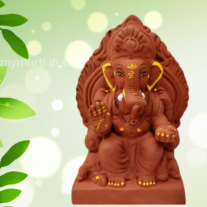 My Eco Green Lalbaug Style Ganesh Idol 06 Inches