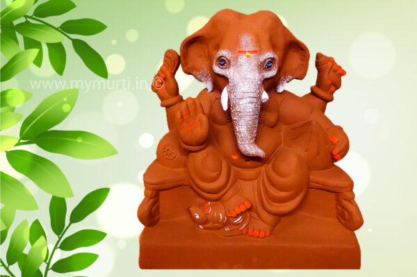 mymurti-lal-mati-red-soil-ganesh-murti-idol-15-hatti-mukh-elephamt-style-12-inches