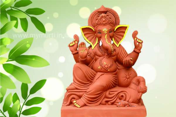 My Eco Green Swan Sinhasan Ganesh Murti 18 Inches