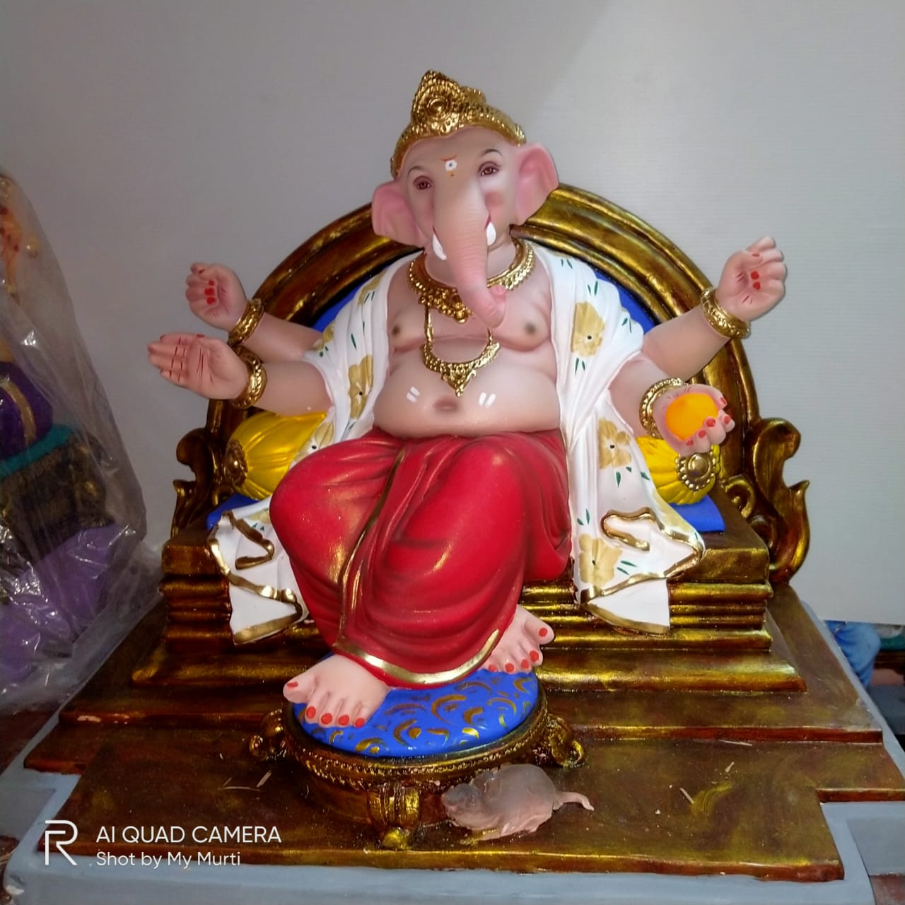 My Designer Double Load Royal Sinhasan Ganesha Murti - 24 Inches ...