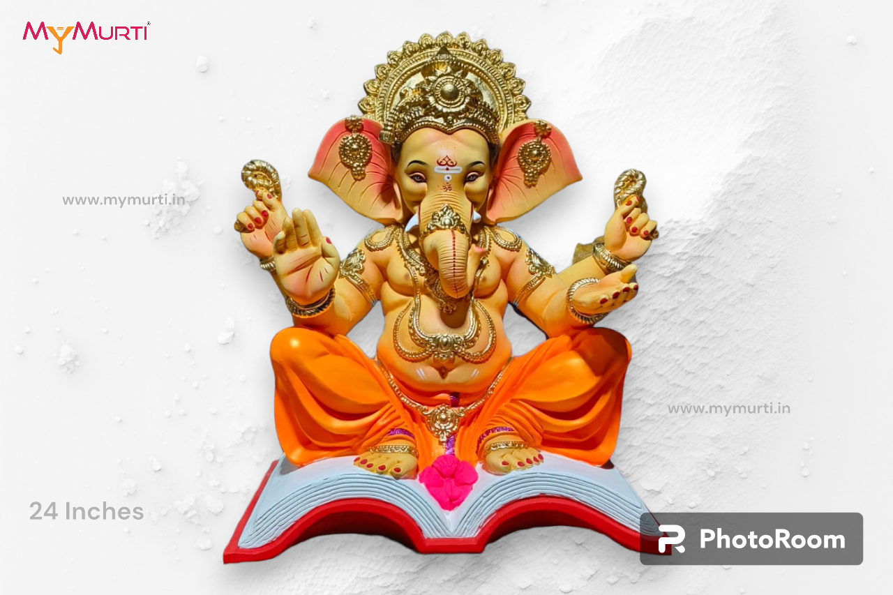 My Designer Titwala Book Ganesh Murti - 24 Inches - MyMurti