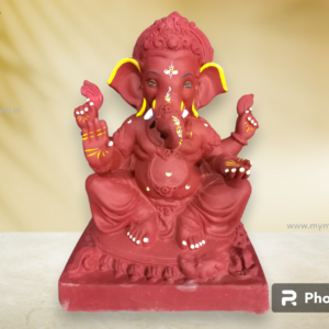 Plant Red Soil Ganesh Murti 18 Inches