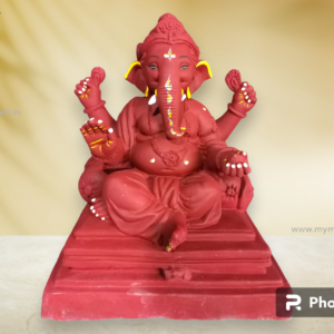 Plant Red Soil Ganesh Murti 18 Inches