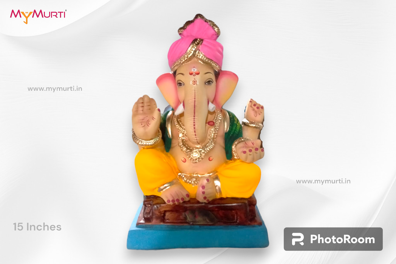 My Eco Maisuri Pheta Ganesha Murti – 15 Inches