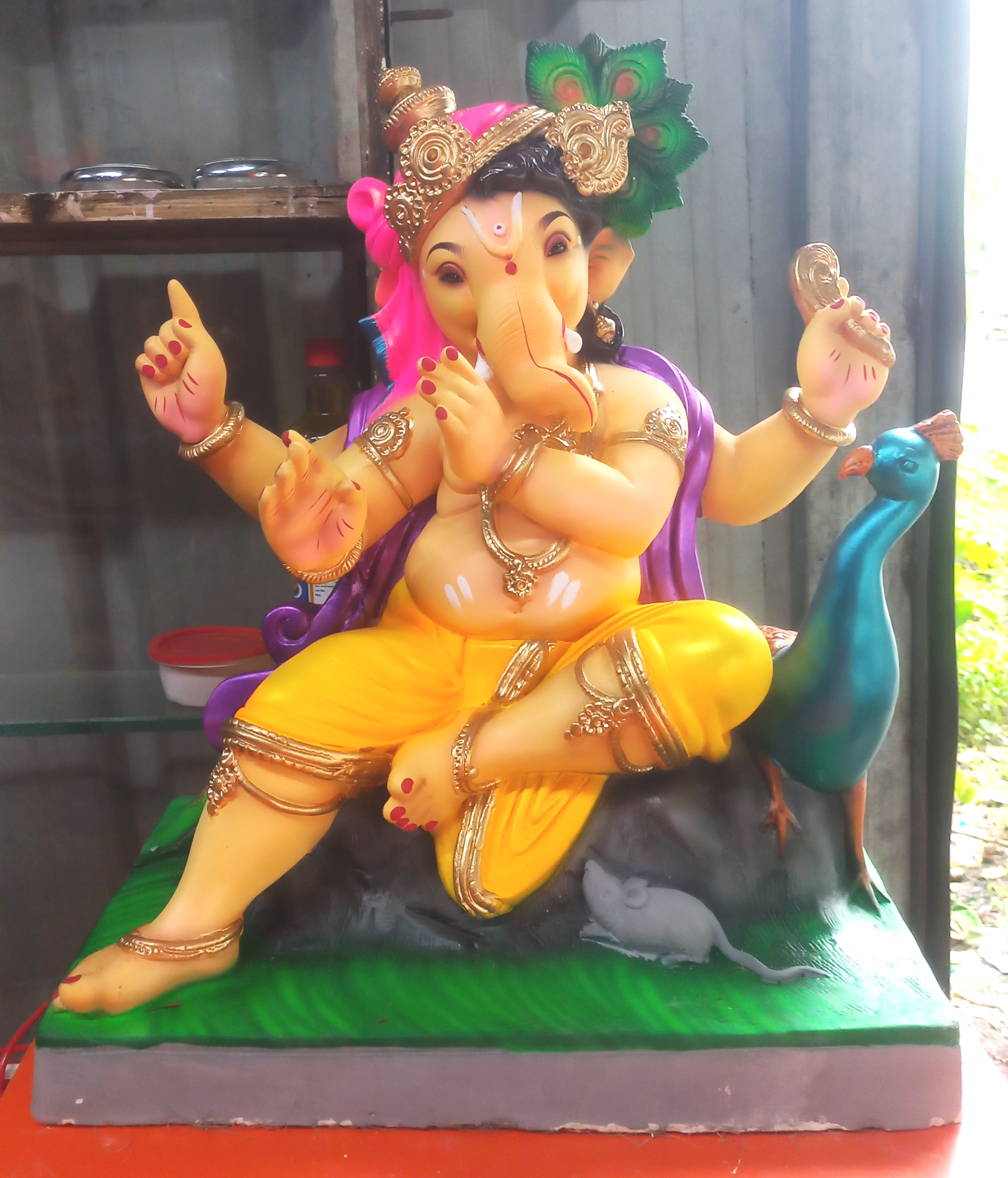 My Designer 04 Ganesh Murti (With Jewellery Work & Drapery) – 24 Inches